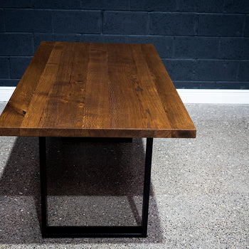 *SOLD* Square Edge European Oak Table 6ft x 3ft (007)