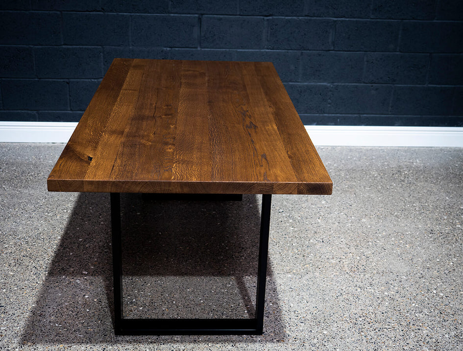 *SOLD* Square Edge European Oak Table 6ft x 3ft (007)