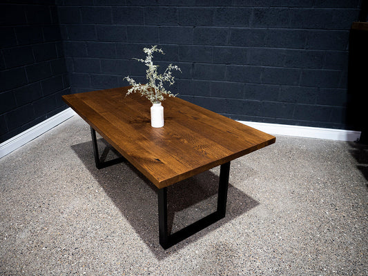 European Oak Table - Rubio Monocoat Chocolate Finish