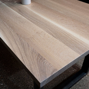 *SOLD* Square Edge European Oak Table 6ft x 3ft (008)