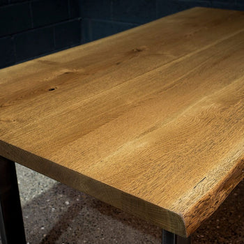 *SOLD* Live Edge European Oak Table 6ft x 3ft (009)