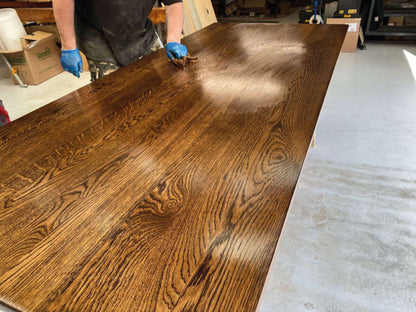 Full Stave Oak Worktop - Walnut Finish